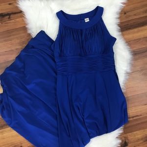 Royal Blue Long Maxi Dress Sz 14 NWOT